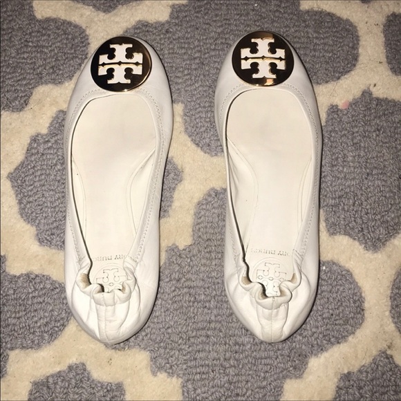 white tory burch flats - Picture 1 of 4